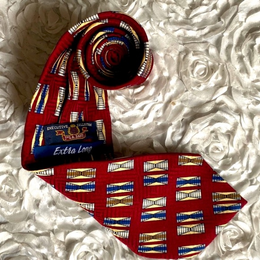 New Jos. A. Bank mens silk extra long tie